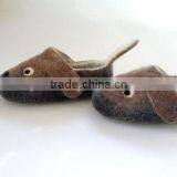 Best Selling Handmade Eco-friendly Rat Face Felt Slippers thumbnail-1