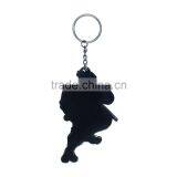 China Factory Wholesale Rubber Custom Decorating Pvc Silicone Keychain Keyring Gift thumbnail-2
