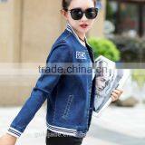 Wholesale Long Sleeves Jeans Women Denim Spring Jacket for Women thumbnail-6