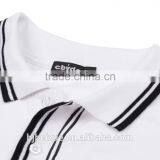 OEM White Cotton Printing Custom Collar Tshirt Design Plain Mens Tshirt thumbnail-6