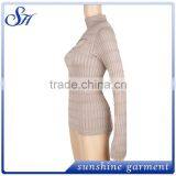 2017 Lates Design Fashion Womens High Neck Top thumbnail-3