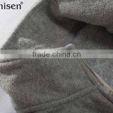 Apparel Manufacturer Pocket Outdoor Wear Plain Grey Xxxxl Men's Polar Fleece Coat thumbnail-3