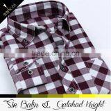 Factory Direct Price New Fashion Style Plaid Flannel Long Sleeve 100% Cotton Shirt for Men thumbnail-3