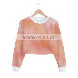 Crop Top Sweatsirt With Your Design. No Minimum. Real Factory. 3-5 Days Production thumbnail-1