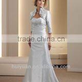 A-line Silk Shantung Asymmetrically Gathered Empire Bodice Wedding Guest Dress thumbnail-1