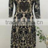 Embroidery Floral Fashion Long Ladies Evening Dress thumbnail-3