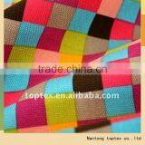 100% Cotton Checks Canvas Printed Sofa Cover Fabric thumbnail-1