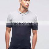 MGOO OEM Manufacturer Summer Cheap 180g 100% Cotton Short Sleeve Contrast Color Breathable Mens Knit POLO Shirt thumbnail-5
