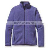 Fleece Jacket no Hood Hot Sale Full Zip Women Sweatshirt thumbnail-1