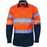 Cheap Wholesale Long Sleeve Safety Reflective Work Uniform Shirt thumbnail-6