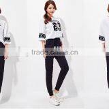 Female Hemp Grey Leisure Knitting Feet Pants thumbnail-4