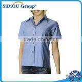 2014 Hot Sale Ladies Short Sleeve Uniform Shirts thumbnail-1