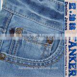 S1112K Medium Indigo Girls Kids Boys Handcraft Pants Trousers Wrinkle Slim Jeans thumbnail-4