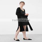 Dongguan Yihao 2016 China Manufacturers Hot-sale Custom New Suede Lace Trim Silk Satin Dress Styles Girls Dress thumbnail-6