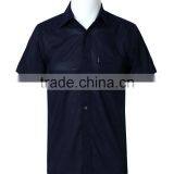 Juqian Custom High Quality Mens Plain Pure Soft Textile Cotton Colors Short Sleeve Work Shirt thumbnail-4
