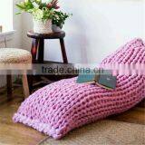 Wholesale China Factory Fashion NEW 2017 Merino Wool Material Blanket Chinese Supplier NFL Plane Baby Blanket Travel Blanket thumbnail-3