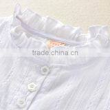 Wholesale Plain White Girl Sleeveless Shirt Little Girls Cute Blouse thumbnail-5