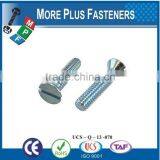 Made in Taiwan Slot Recessed Flat Countersunk Head Machine Screw thumbnail-4
