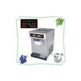 Soft Serve Frozen Yogurt Ice Cream Machine For Cafeteria, 3 Flavor Table Top Commercial Ice Cream Ma