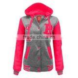 Custom Girls Long Sleeves Denim Varsity Jackets thumbnail-2