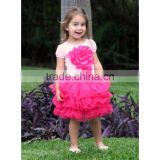 Boutique dance tutu chiffon skirts hot pink tulle tutu ballet gown little girl fluffy pettiskirt