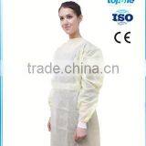 Eco-friendly Yellow Lab Coat, Disposable Lab Coat, Surgical Gown
