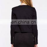 Fashion New Style Ladies Formal Blazer Long Slim Sleeve Open Front Black Women Blazer Jacket thumbnail-3