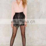 Wholesale Latest Girls Blouse Designs Long Sleeve Pleated Blouse thumbnail-5