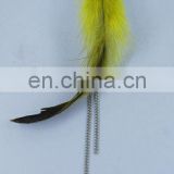fashion new design feather earring long FHE-0058