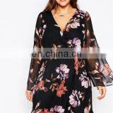 New Look Inspire Flutter Sleeve Dress Women Plus Size Chiffon Cloting thumbnail-3