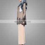 2017 Malaysai Baju Kurung Fashion Style Suit High Quality Lace Designs Islamic Clothing Elegant Muslim Women Kebaya Online thumbnail-3