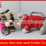 Best selling plush stuffed toy dog bag wholesale