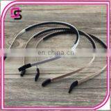 wholesale black plain metalheadband hair band