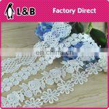 2017 Hot Sale White Polyester Garment Embroidered Lace thumbnail-5