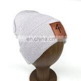 Custom Winter Slouch Pom Knitted Arcylic Beanie Hat