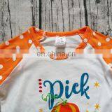 Halloween Pumpkin Shirts Baby Girl Ruffle Sleeve Tops Spring Autumn Tees thumbnail-5