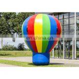 Hot Air Balloon Shaped Inflatable Ground Decoration Rainbow Color Rooftop Balloons for Party Events thumbnail-1