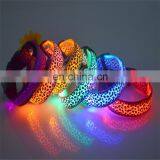 Factory Wholesale Leopard Print Dog Cat Safety Glow Flashing Led Pet Collar thumbnail-3