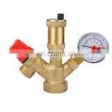 Brass Boiler Parts Set with vent valve/safety valve