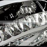 3 Color Change Modern LED Ceiling Light Crystal Round Flower Shape Ceiling Lamps thumbnail-6
