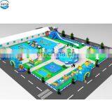 PVC Tarpaulin Commerical Inflatable Amusement Park, Inflatable Land Water Park For Playing Equipment On Land thumbnail-1