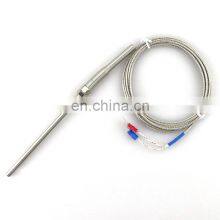 K Type Thermocouple Stainless Steel Probe Thermocouple 100mm 200mm 2m Cable Wire Length,Thermocouple 0~400C Temperature Sensor