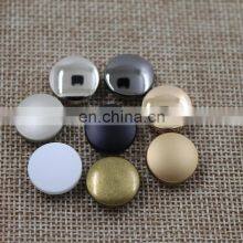 Metal 12MM/11.5MM Matte Black Pant Cowboy Zinc Alloy Flat Domed Snap Button