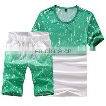 2021 Summer Custom Designer, Logo Clothing Tracksuit 2 Two Piece Shirts And Short Set Men/ thumbnail-1