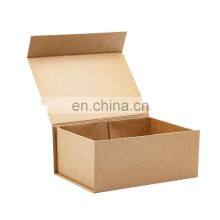 Geoto Packaging Fast Delivery Kraft Paper Rigid Cardboard Magnetic Closure Gift Box With Ribbon thumbnail-4
