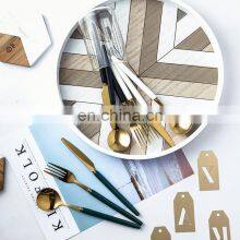 Tableware Professional Large Knife Gold Dining Gift Luxury Stainless Steel Cutlery Travel Set thumbnail-4