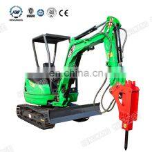 High Quality Hengwang HW-26 2.6 Ton Small Bagger Mini Household Small Mini Excavator For Sale thumbnail-1
