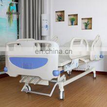 Adjustable 3 Function Good Quality Hot Sale Factory Price Manual Hospital Bed Medical With Three Cranks for Sale thumbnail-3