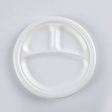Disposable Biodegradable 9INCH 3C PLATE Take Away Sugarcane thumbnail-5