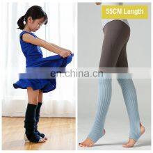 Hot Sale 55CM Knitted Children Adult Yoga Anti Slip Dance Leg Warmer Long Socks Step Over The Knee Pile Socks Yoga Socks thumbnail-3